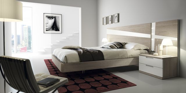Dormitorio de matrimonio estilo moderno