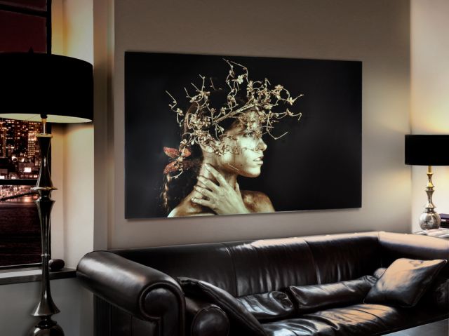Fotografía impresa montada en cristal, 150 x 100 cm