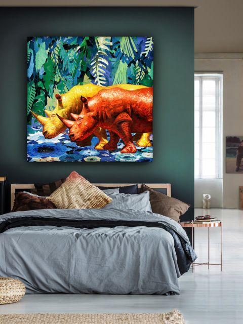 Pintura acrílico sobre bastidor 120 x 120 cm